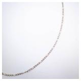 Men's Sterling Silver Cable Chain Necklace Italian Men's Sterling Silver Cable Chain Necklace Italian