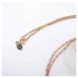 Apple Pendant Necklace - Gold Tone with Leaf Accent Apple Pendant Necklace - Gold Tone with Leaf Accent