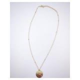 Aries Disc Pendant Necklace - Gold Tone Zodiac Constellation Jewelry Aries Disc Pendant Necklace - Gold Tone Zodiac Constellation Jewelry