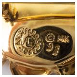 14K Gold Asch Grossbardt Fish Brooch with Lapis, Malachite, Coral, Mother of Pearl & Diamonds 14K Gold Asch Grossbardt Fish Brooch with Lapis, Malachite, Coral, Mother of Pearl & Diamonds