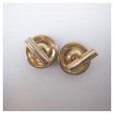 Shiva Nataraja Cufflinks - Gold-Tone with Black Enamel (Pair) Shiva Nataraja Cufflinks - Gold-Tone with Black Enamel (Pair)