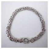 Men's Sterling Silver Byzantine Bracelet Men's Sterling Silver Byzantine Bracelet