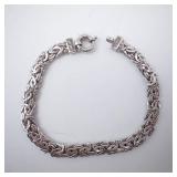 Men's Sterling Silver Byzantine Bracelet Men's Sterling Silver Byzantine Bracelet