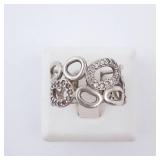 Pandora Circle of Friends Ring - Champagne CZ, Sterling Silver, Size 7 Pandora Circle of Friends Ring - Champagne CZ, Sterling Silver, Size 7