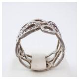 Pandora Circle of Friends Ring - Champagne CZ, Sterling Silver, Size 7 Pandora Circle of Friends Ring - Champagne CZ, Sterling Silver, Size 7