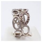 Pandora Circle of Friends Ring - Champagne CZ, Sterling Silver, Size 7 Pandora Circle of Friends Ring - Champagne CZ, Sterling Silver, Size 7