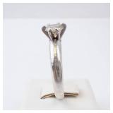 Solitaire CZ Sterling Silver Engagement Style Ring Size 9 Solitaire CZ Sterling Silver Engagement Style Ring Size 9