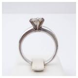 Solitaire CZ Sterling Silver Engagement Style Ring Size 9 Solitaire CZ Sterling Silver Engagement Style Ring Size 9