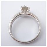 Solitaire CZ Sterling Silver Engagement Style Ring Size 9 Solitaire CZ Sterling Silver Engagement Style Ring Size 9