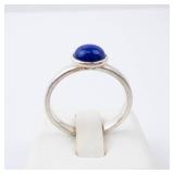 Lapis Cabochon Ring - Sterling Silver - Size 7 Lapis Cabochon Ring - Sterling Silver - Size 7