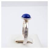 Lapis Cabochon Ring - Sterling Silver - Size 7 Lapis Cabochon Ring - Sterling Silver - Size 7