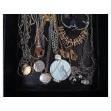 Assorted Jewelry Lot: Necklaces & Bracelets - Mixed Metals Assorted Jewelry Lot: Necklaces & Bracelets - Mixed Metals