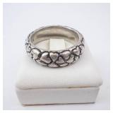 Algot Enevoldsen Heart by Heart Pandora Sterling Silver Ring - Size 8.5 Algot Enevoldsen Heart by Heart Pandora Sterling Silver Ring - Size 8.5