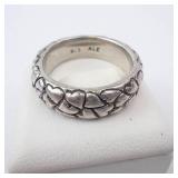 Algot Enevoldsen Heart by Heart Pandora Sterling Silver Ring - Size 8.5 Algot Enevoldsen Heart by Heart Pandora Sterling Silver Ring - Size 8.5