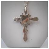 E.J. Thompson Turquoise Cross Necklace in Sterling Silver E.J. Thompson Turquoise Cross Necklace in Sterling Silver