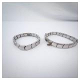 Italian Stainless Steel Charm Bracelets (Lot of 2) Italian Stainless Steel Charm Bracelets (Lot of 2)
