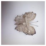 Beau Sterling Silver Filigree Butterfly Brooch Beau Sterling Silver Filigree Butterfly Brooch