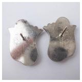 Georg Jensen Sterling Silver Earrings & Brooch Circa 1933-1934 Denmark 925 Georg Jensen Sterling Silver Earrings & Brooch Circa 1933-1934 Denmark 925