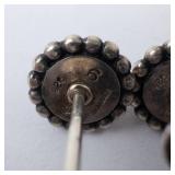 Georg Jensen Sterling Silver Stud Earrings Beaded Halo Georg Jensen Sterling Silver Stud Earrings Beaded Halo