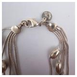 Sterling Silver Multi-Strand Bead Bracelet Sterling Silver Multi-Strand Bead Bracelet