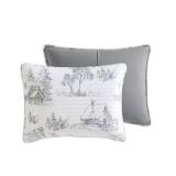 NEW Lenox 3-Piece Quilt Set, FULL/QUEEN - Winter Scene Gray