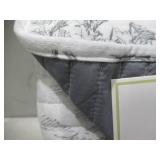 NEW Lenox 3-Piece Quilt Set, FULL/QUEEN - Winter Scene Gray