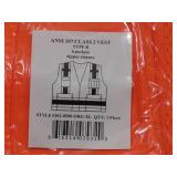 NEW PIP ANSI Type R Class 2 Two-Tone Eleven Pocket Surveyors Vest with Solid Front and Mesh Back XL