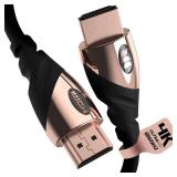 Monster 6Ft HDMI Electronic Cable 4K Ultra Hd with Ethernet Cord 60/120 Hz Refresh Speed 21Gbps 1080p Video Corrosion Resistant Gold Contac