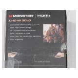 Monster 4Ft HDMI Electronic Cable 4K Ultra Hd with Ethernet Cord 60/120 Hz Refresh Speed 21Gbps 1080p Video Corrosion Resistant Gold Contac
