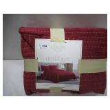NEW Lenox 3-Piece Quilt Set, KING - RED