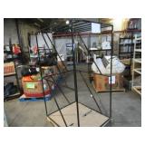 Welded Black Metal Frame Built to Fit Onto Pallets with Flat Roof - Perfect for Projects