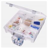 NEW AB Designs 6965ABD Super Satchel with 12 Small Bins Inside, Stackable Home Storage