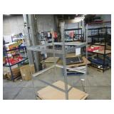 Adjustable Gray Metal Frame Built to Fit Onto Pallets - Perfect for Projects