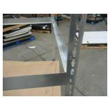 Adjustable Gray Metal Frame Built to Fit Onto Pallets - Perfect for Projects