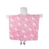 NEW Kids’ Plush Hooded Throw with Faux Fur Lining, 40" x 50" - Hello Kitty