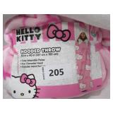 NEW Kids’ Plush Hooded Throw with Faux Fur Lining, 40" x 50" - Hello Kitty