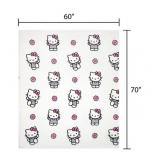 NEW Jay Franco Adult Licensed Silk Touch Throw, 60" x 70" - Hello Kitty
