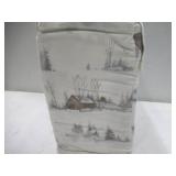 Lenox Holiday Flannel Sheet Set - Cottage Neutral - QUEEN