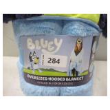 NEW Adult Licensed 43" x 81" Hooded Blanket - Bluey