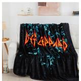 NEW Classic Rock Band Luxury Throw Blanket, 60" x 70" - Def Leopard