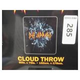 NEW Classic Rock Band Luxury Throw Blanket, 60" x 70" - Def Leopard