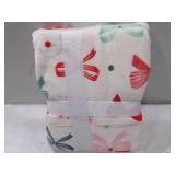 NEW Member’s Mark Festive Bow Pattern Holiday Throw Blanket