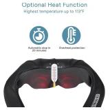 Dartwood Neck, Shoulder and Back Massager with Soothing Heat and Deep Tissue Kneading for Body and Muscle Pain Relief at Home, Office, and Cars