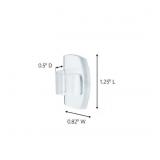 NEW Command Outdoor Light Clips with Water-Resistant Strips, 36 Hooks per Pack