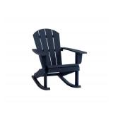 NEW Living Accents Faux Gray Wood Frame Modern Rocking Chair