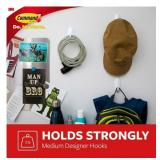 NEW 3M Command Medium Designer Hooks, White 14 Hooks, 20 Strips