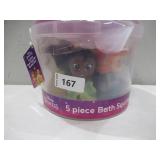 NEW Licensed Products Disney Princess 5 Piece Bath Squirters Bucket Set