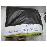 14′ x 48′ 5 oz. Black PE Tarp w/ Advertisement – Reused Billboard – 5 mil Lightweight Duty - A Grade