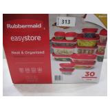 NEW Rubbermaid EasyStore Containers with Lids, 30-Piece Set