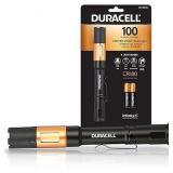 NEW Duracell 100 Lumen LED Pen Light  Ultra-Light Compact Design w/ 4 Modes and 2-AAA Batteries Included
